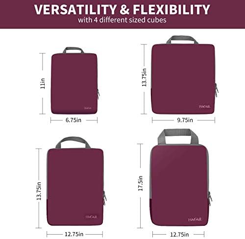 BAGAIL 4 Set/6 Set/8 Set Compression Packing Cubes Travel Accessories - Image 2