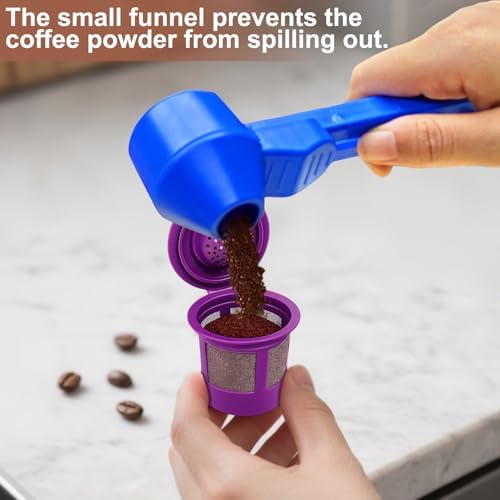 Palksky Coffee Scoop & Funnel for Reusable K Cup Refillable Coffee Pods - Image 2
