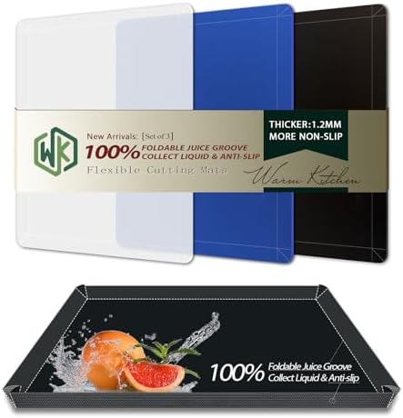 WK Flexible Plastic Cutting Boards Mats by WKHome