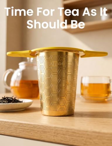 Tea Infuser for Loose Leaf Tea, Stainless Steel Tea Strainer - Image 5