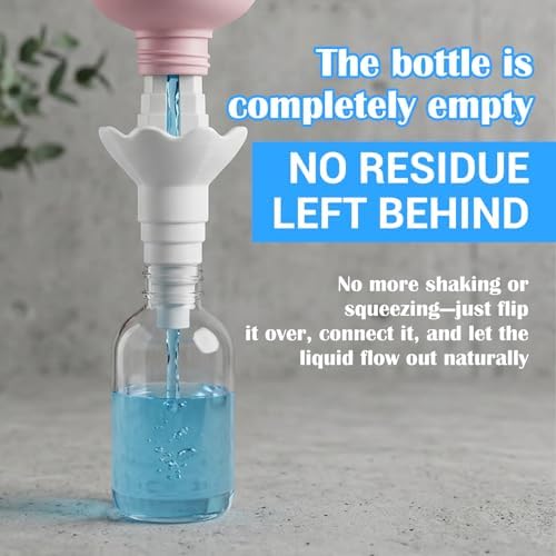 2 Pack Universal Bottles Emptying Kit -Use Reusable Funnels - Image 3