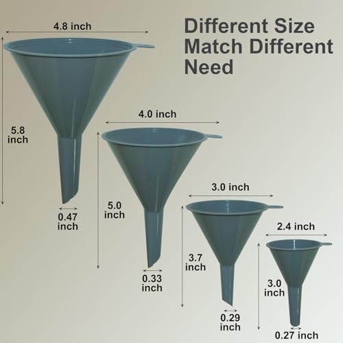 Plastic Funnels for Kitchen Use Set of 4 - Image 2