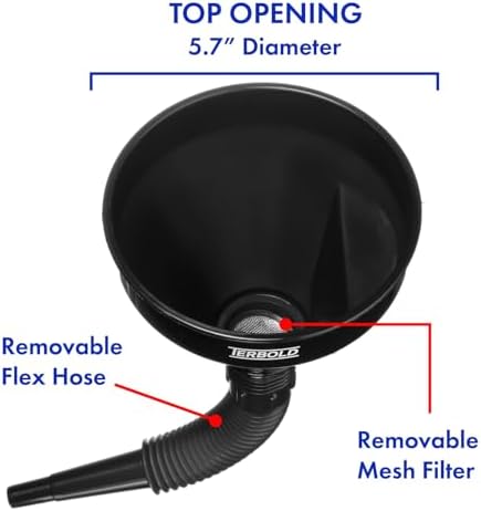 Automotive Flex Funnel with Hose & Mesh Filter - Image 3