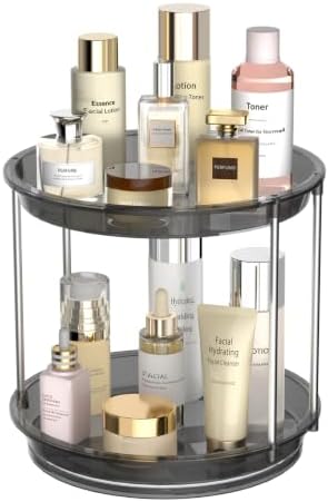 Rotating Makeup Organizer, Perfume Skincare Holder, 2 Tier 9 Inch by Unknown