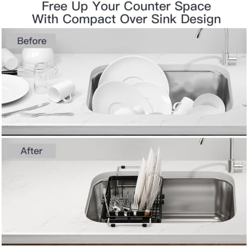 MAJALiS Extra Small Dish Drying Rack Over Sink - Image 2