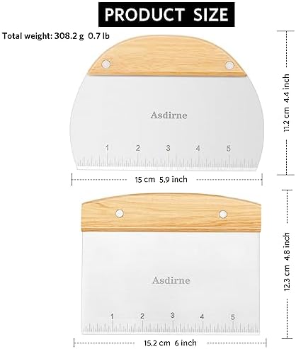 Asdirne Dough Cutter, Dough Scraper - Image 4