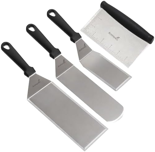 Metal Spatula Griddle Accessories Set by Anmarko