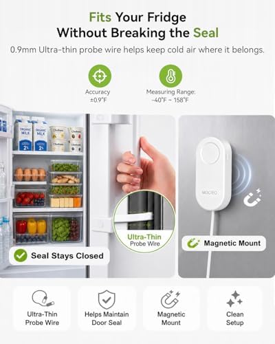 MOCREO WiFi Thermometer Freezer Alarm, Email Alert, App Notification, Data - Image 5