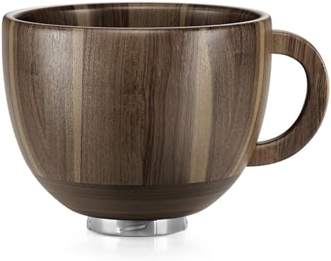 SpaceAid Wooden Bowl with Handle, Kitchen Space Aid Acacia Wood Mixing Bowls by SpaceAid