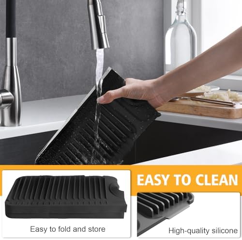 24-Inch Kitchen Sink Splash Guard Mat | 7° Slope - Image 7