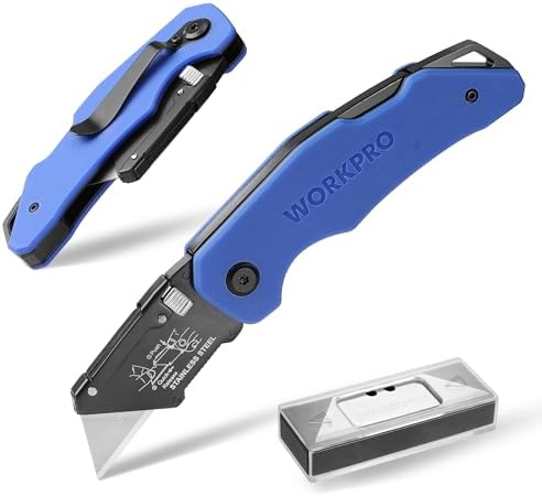 WORKPRO Folding Utility Knife G10 Handle by WORKPRO
