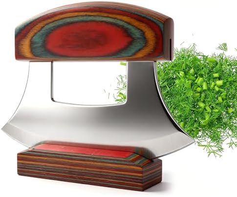 Ulu Knife, Sharp Rocker Mezzaluna Knife by glendaveny