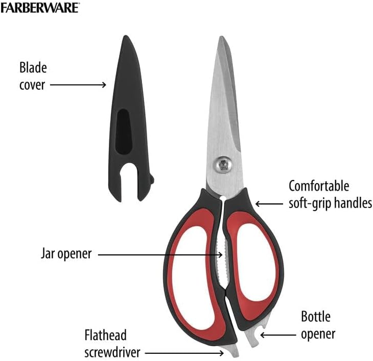 Farberware 4-In-1 Kitchen Shears 2-Piece - Image 6