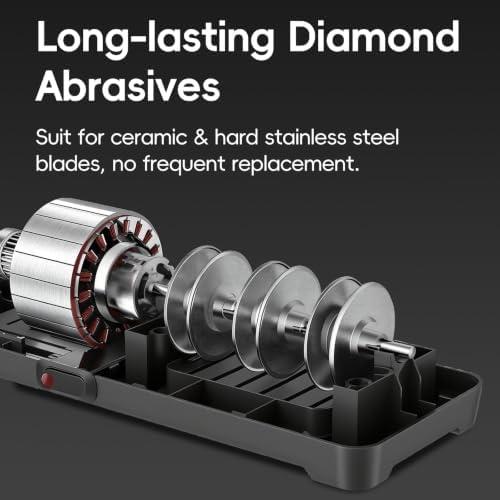 TER Professional Diamond Electric Knife Sharpener 3-Stage - Image 4