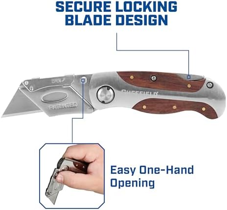 Sheffield 12818 Folding Utility Knife - Image 5