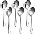 6 PCS Serving Spoons Set, 8.7 Inch Serving Spoon, Slotted Spoons by LayHyand