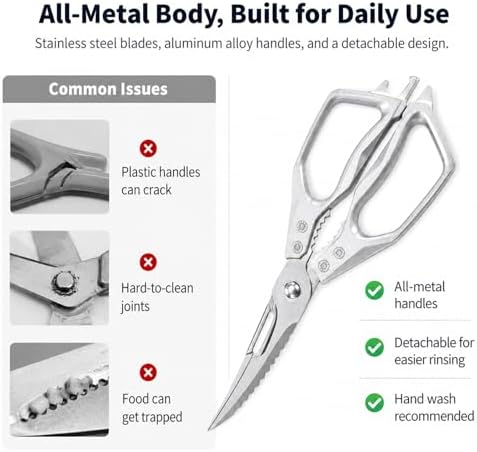 Detachable Kitchen Shears Scissors Heavy Duty - Image 3