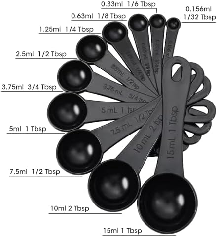 DOTINGHUX Measuring Spoons, Plastic Measuring Spoons Set - Image 3