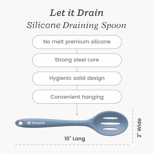 Starpack 'Let it Drain' Silicone Slotted Spoon - Image 4