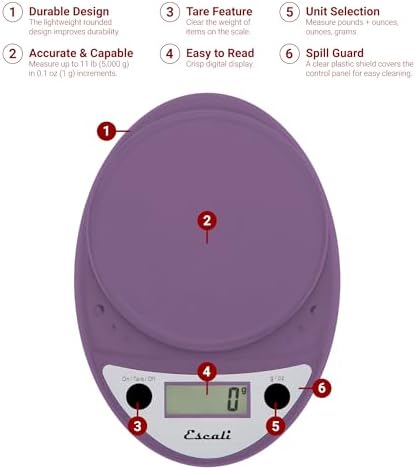 Escali Primo Digital Food Scale Multi-Functional Kitchen Scale and Baking Scale - Image 2