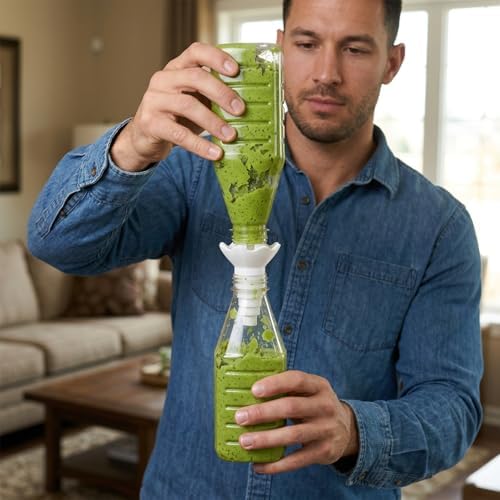 2 Pack Universal Bottles Emptying Kit -Use Reusable Funnels - Image 7