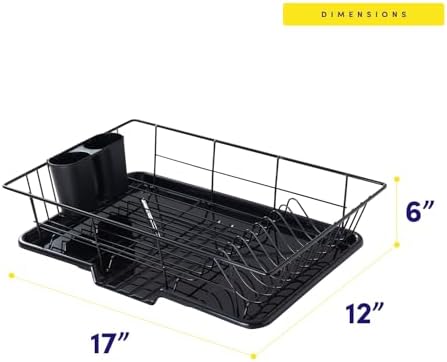 Space-Saving 3-Piece Dish Drainer Rack Set - Image 4