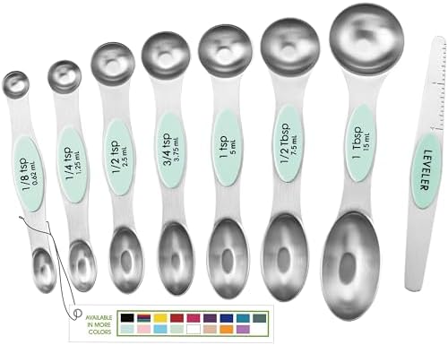 Spring Chef Stainless Steel 8 Magnetic Measuring Spoons by SpringChef