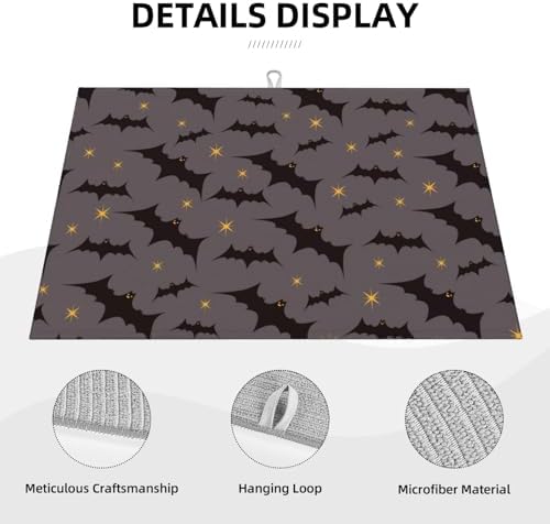 Star Bats Witchy Dish Drying Mat - Image 3