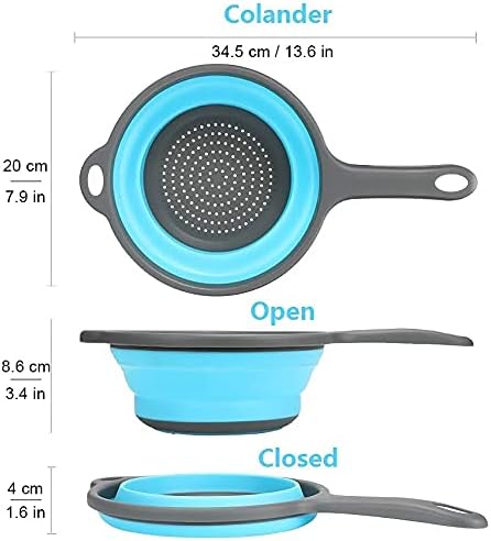 Kitchen Foldable Silicone Strainer Colanders - Image 2