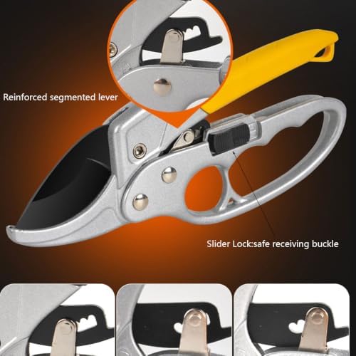 Pruning Shears, Gardening Tools Scissors, Ratcheting Pruners Heady Duty - Image 4