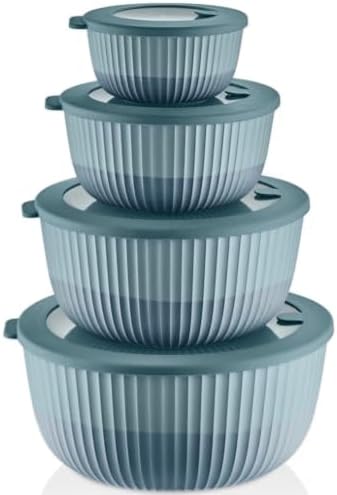 Dora Plastic Mixing Bowls with Lids by Unknown