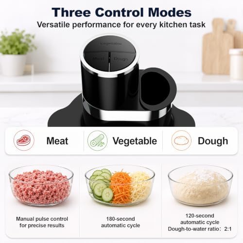 GVODE 12Cup Food Processor, 600W Food Chopper, Meat Processor - Image 4
