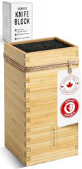 KAIZEN Bamboo Knife Block Without Knives by KAIZEN-improveyourlife