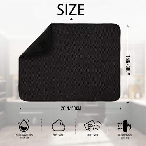 2 Pack Microfiber Dish Drying Mat - Image 2