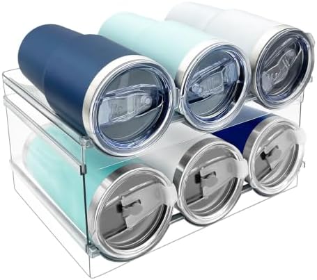 Spaclear 2 Pack Water Bottle Organizer, Stackable Water Bottle Holder by Spaclear