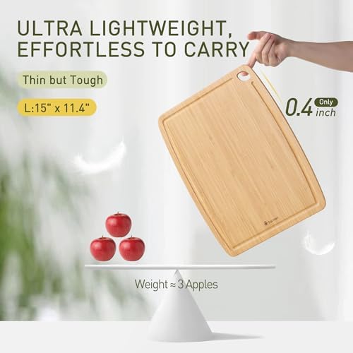 Lightweight Durable Bamboo Cutting Board - Image 3