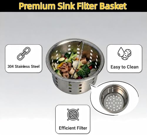 Updated Sink Strainer Basket Only, 3-inch Basket - Image 5