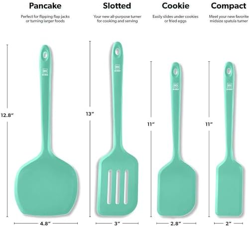 DI ORO Silicone Turner Spatula Set - Image 5
