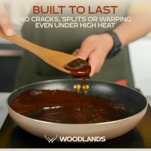 7PCS Carbonized Bamboo Wooden Spoons - Image 7