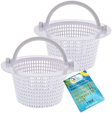 U.S. Pool Supply Above Ground Pool Thru-Wall Skimmer Baskets, 2 Pk by USPoolSupply