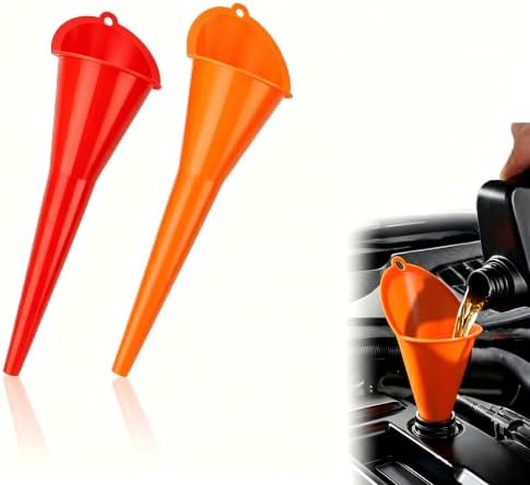 2 Pack Long Neck Oil Funnel for All Automotive & Motorcycle Use by Unknown