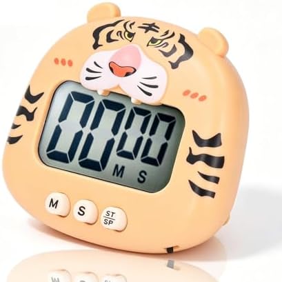 Digital Kitchen Timers, Timer for Kids Cute Cartoon Animal Countdown Egg by HERCHR