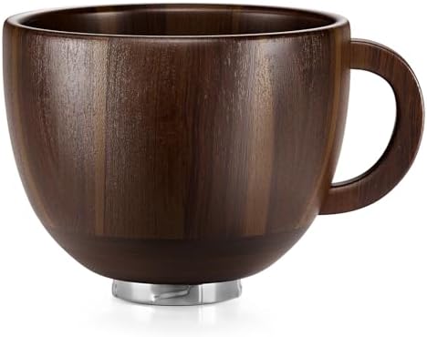 SpaceAid Wooden Bowl with Handle, Kitchen Space Aid Acacia Wood Mixing Bowls by SpaceAid