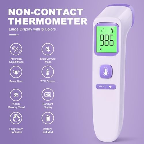 No-Touch Thermometer for Adults, 1-Sec Fast Accurate - Image 2