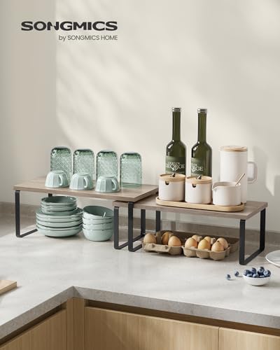 SONGMICS Cabinet Organizer Shelf, Kitchen Storage - Image 2