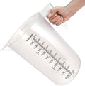 1 Gallon / 5 Quart / 5000 ml Large Plastic Measuring Pitcher by MiziDo