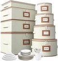 Aokeyee 8-Piece China Storage Containers Set, Hard Shell Moving Boxes by Aokeyee