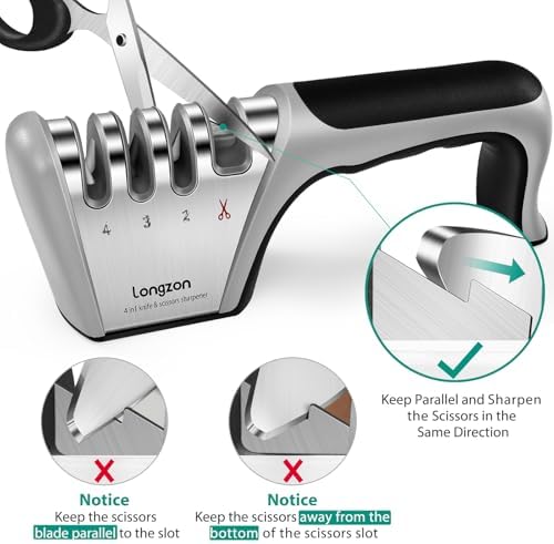 Longzon 5-in-1 Knife Sharpener 4 Stage - Image 6