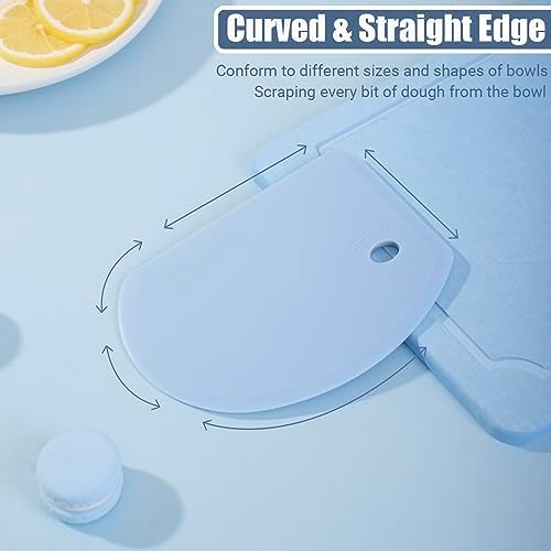 Silicone Dough Scraper with Metal Core Flexible Bowl Scraper Bread Baking - Image 4