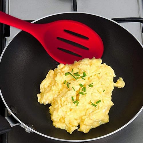Kitchen Slotted Spoon, Non Scratch Cooking Spoons Set - Image 7